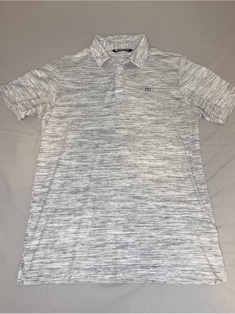 Travis Mathew Gray Heather Performance Polo Shirt Men’s Medium